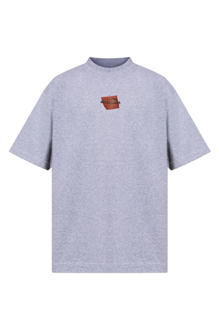 Balenciaga GREY T-shirt with printed logo 1