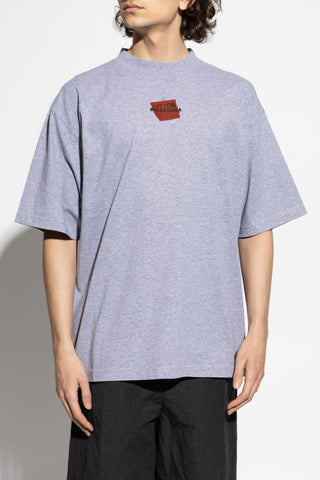 Balenciaga GREY T-shirt with printed logo 3