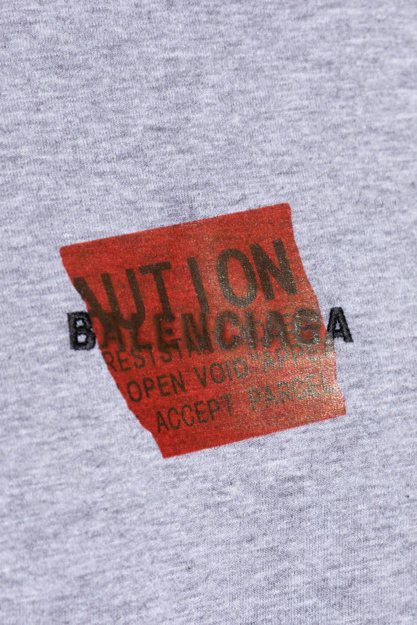 Balenciaga GREY T-shirt with printed logo 5