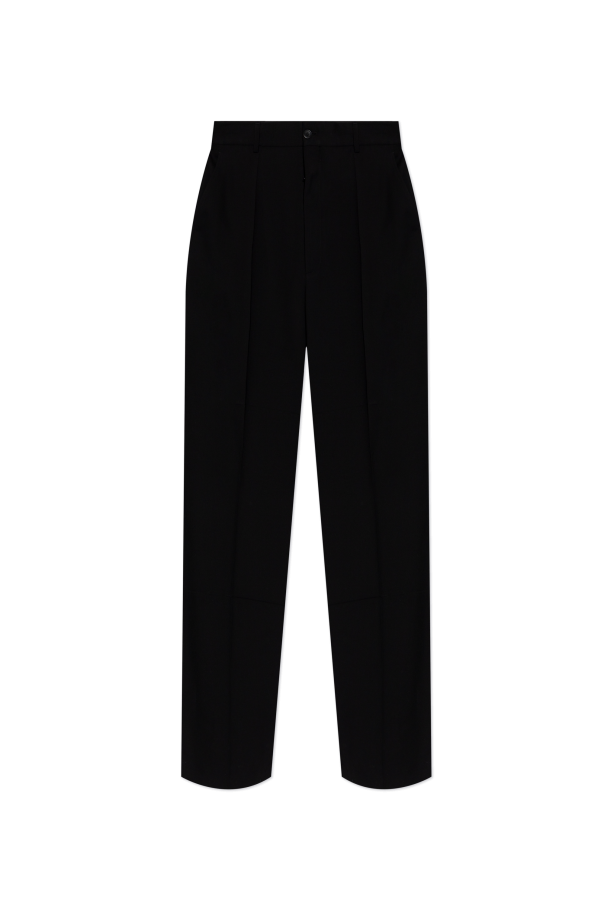 Balenciaga BLACK Loose-fit crease trousers 1