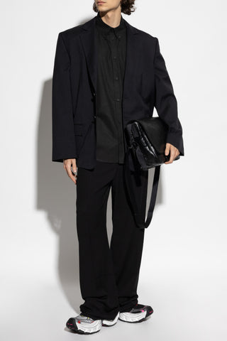 Balenciaga BLACK Loose-fit crease trousers 2