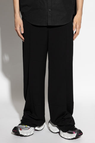 Balenciaga BLACK Loose-fit crease trousers 3