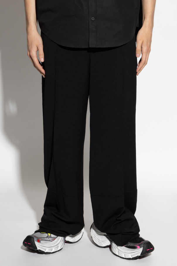 Balenciaga BLACK Loose-fit crease trousers 3