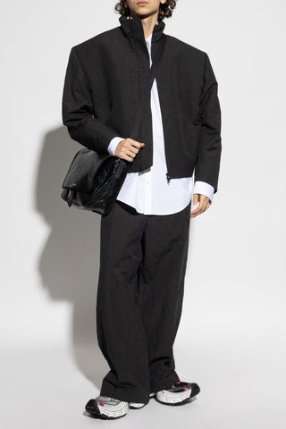 Balenciaga GREY Loose-fit pleated trousers 2