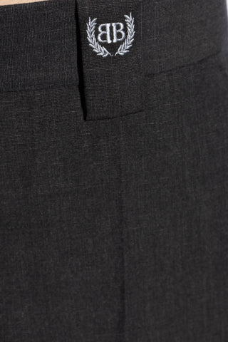 Balenciaga GREY Loose-fit pleated trousers 5