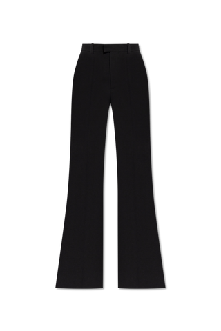 Balenciaga BLACK Flared trousers with pressed crease 1