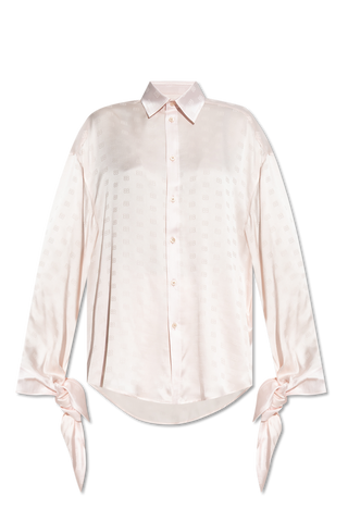 Balenciaga PINK Loose-fit silk shirt 1