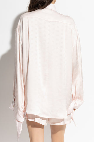 Balenciaga PINK Loose-fit silk shirt 4
