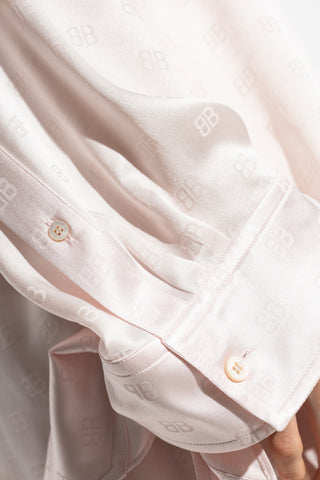 Balenciaga PINK Loose-fit silk shirt 5