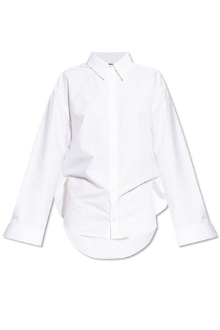 Balenciaga WHITE Loose-fit cotton shirt 1