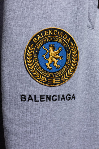 Balenciaga GREY Sweatpants with logo 5