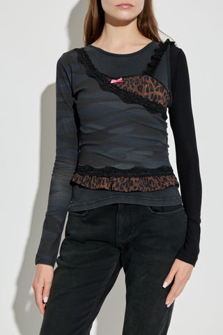 Balenciaga GREY Top made of combined materials 3