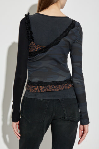 Balenciaga GREY Top made of combined materials 4