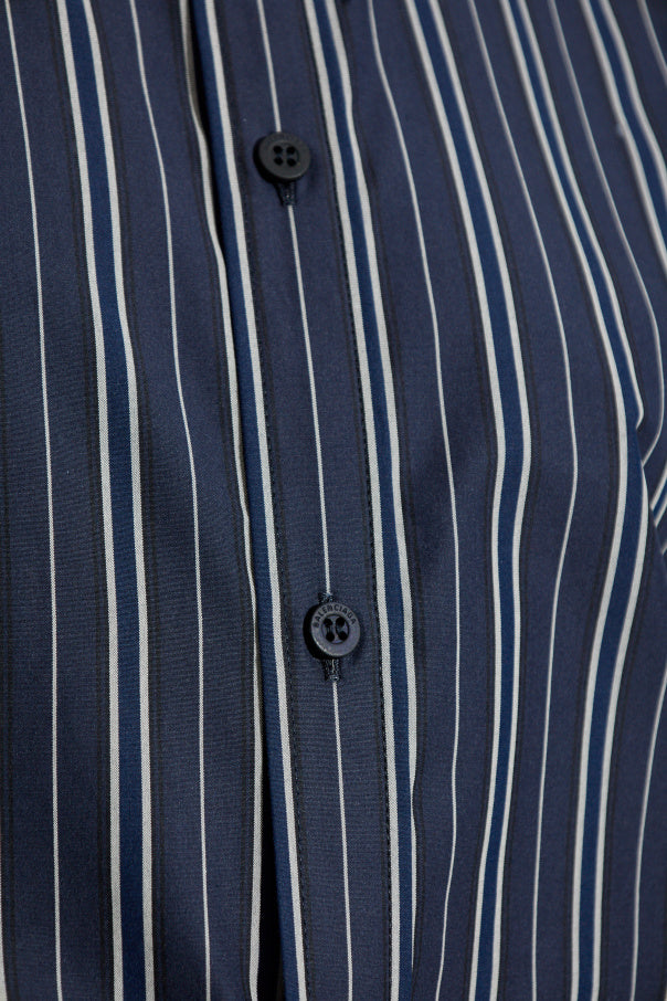 Balenciaga NAVY BLUE Shirt with striped pattern 5