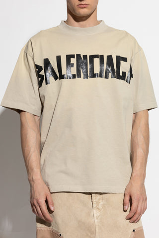 Balenciaga beige T-shirt with a vintage effect 3