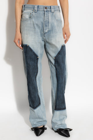 Balenciaga light blue Jeans with a 'vintage' effect 3