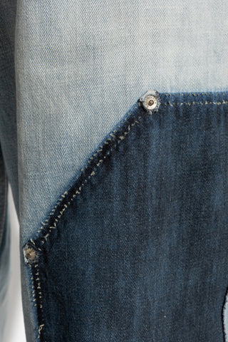 Balenciaga light blue Jeans with a 'vintage' effect 5