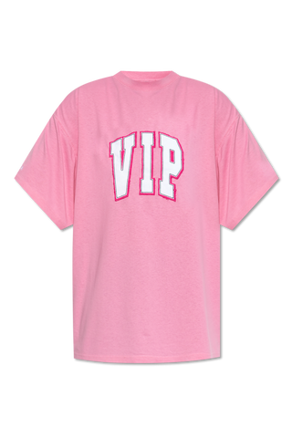 Balenciaga PINK T-shirt with a vintage effect 1