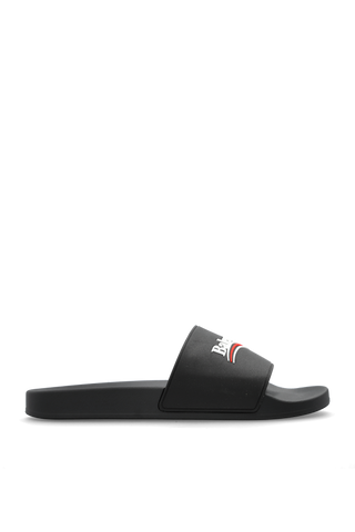 Balenciaga BLACK Slides with logo 1
