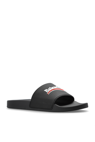 Balenciaga BLACK Slides with logo 4