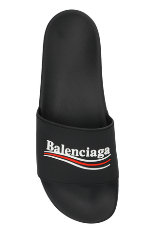 Balenciaga BLACK Slides with logo 6