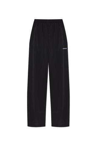 Balenciaga BLACK Trousers with logo 1