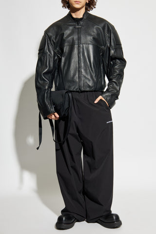 Balenciaga BLACK Trousers with logo 2