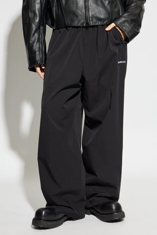 Balenciaga BLACK Trousers with logo 3