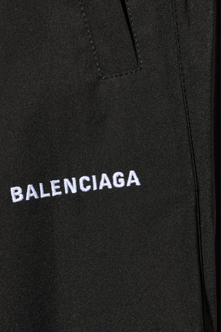 Balenciaga BLACK Trousers with logo 5