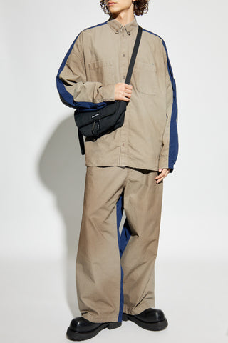 Balenciaga beige Trousers with a worn effect 2