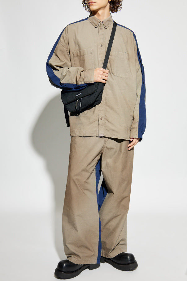 Balenciaga beige Trousers with a worn effect 2