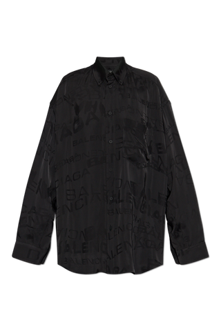 Balenciaga BLACK Shirt with logo 1