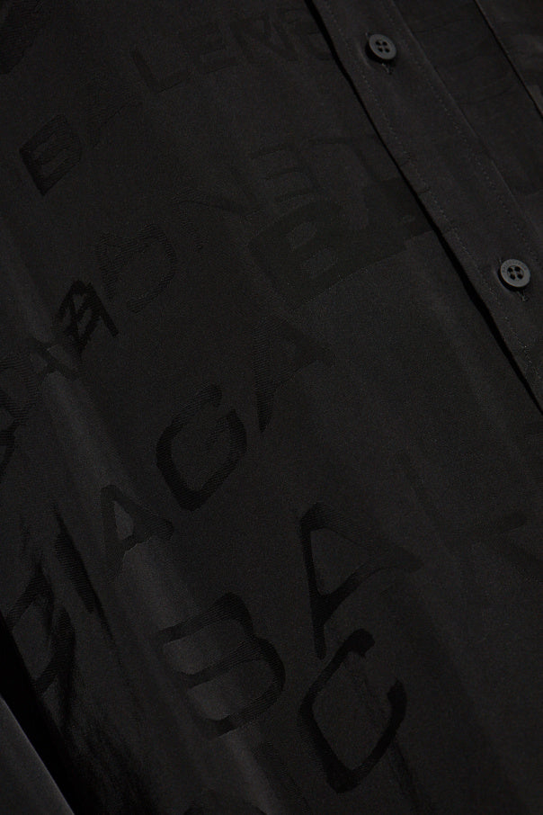 Balenciaga BLACK Shirt with logo 5