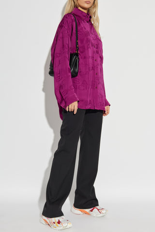 Balenciaga PINK Shirt with logo 2
