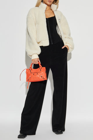 Balenciaga BLACK Trousers with lace insert 2
