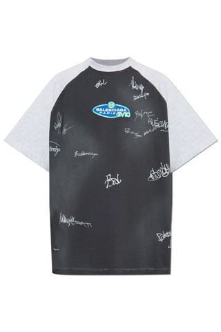 Balenciaga GREY T-shirt with a patch 1