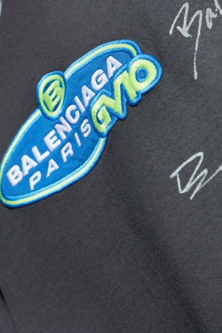 Balenciaga GREY T-shirt with a patch 5