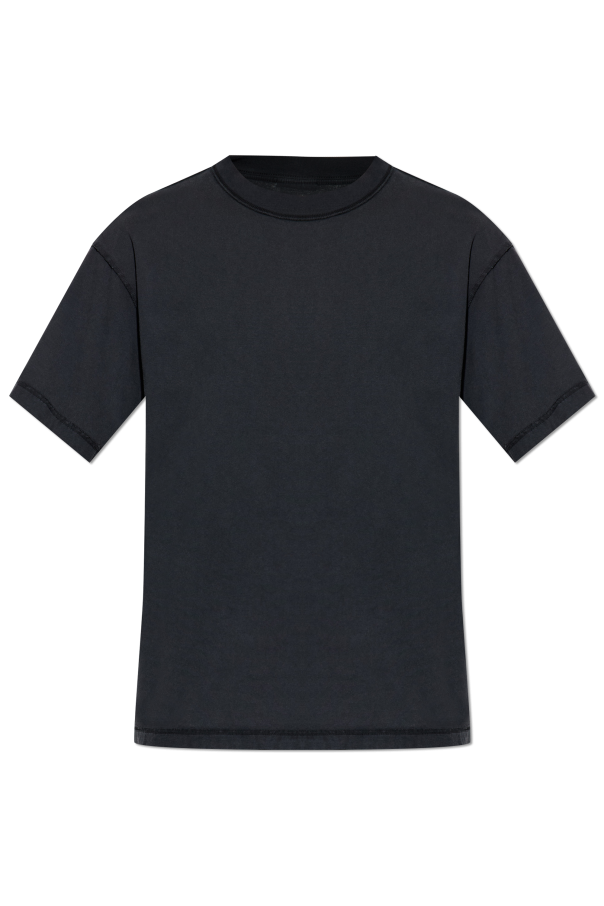 Balenciaga BLACK T-shirt with crease effect 1