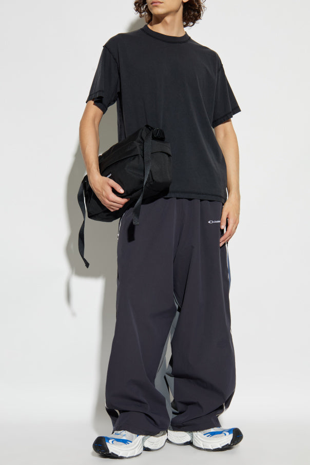 Balenciaga BLACK T-shirt with crease effect 2