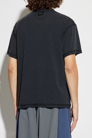 Balenciaga BLACK T-shirt with crease effect 4