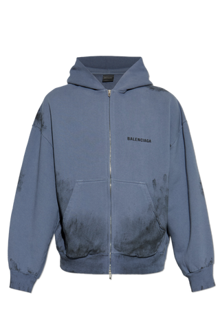 Balenciaga BLUE Sweatshirt with logo 1