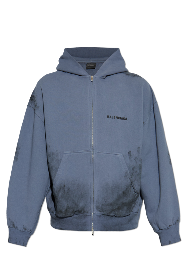 Balenciaga BLUE Sweatshirt with logo 1