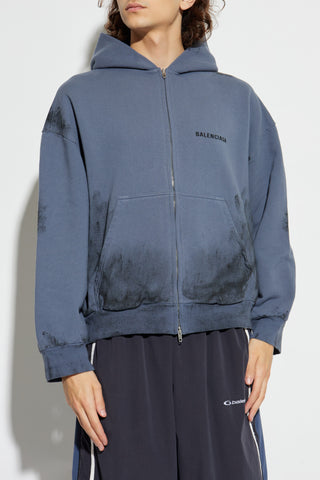 Balenciaga BLUE Sweatshirt with logo 3