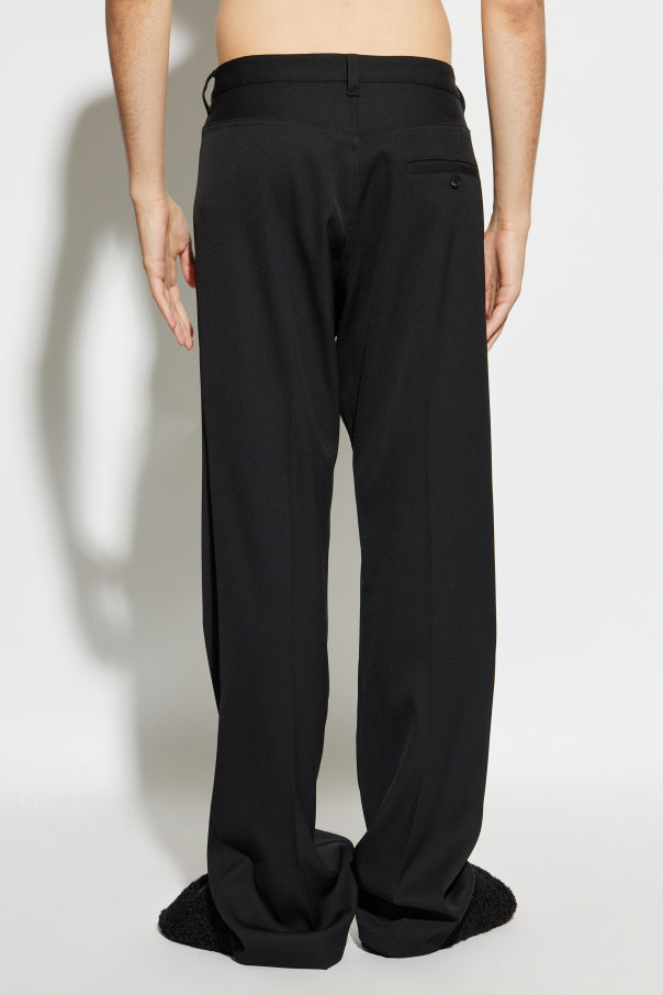 Balenciaga BLACK Wool trousers 4