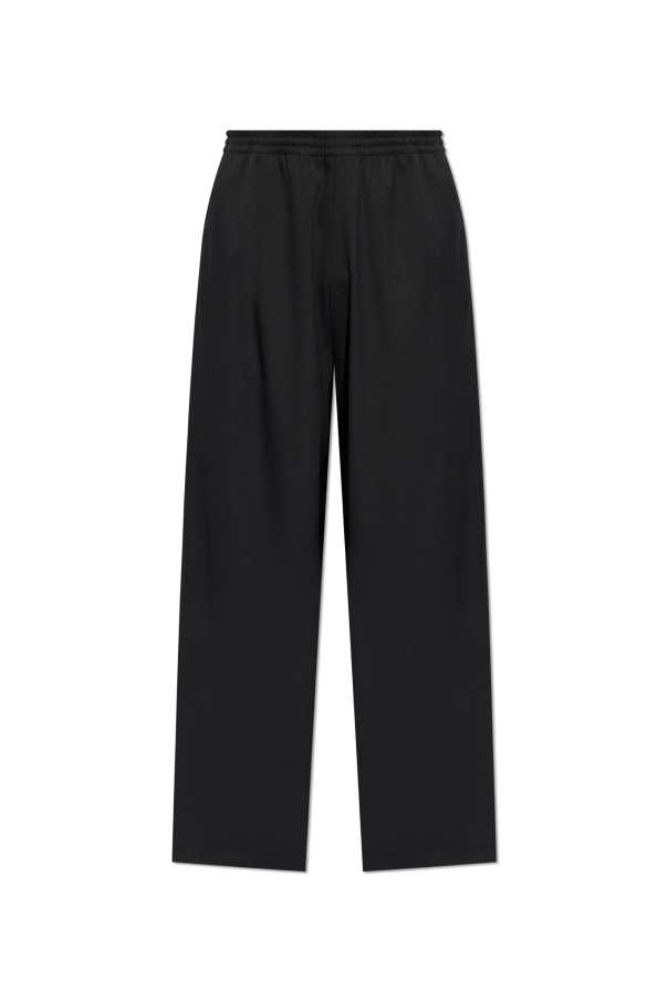 Balenciaga BLACK Wool trousers 1