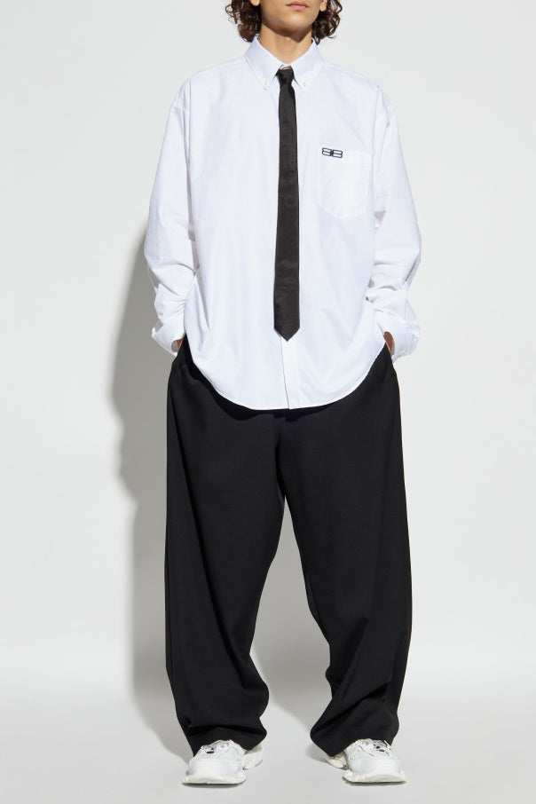 Balenciaga BLACK Wool trousers 2