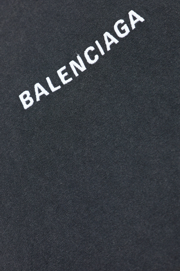 Balenciaga BLACK T-shirt with logo 5