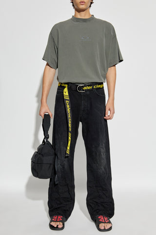 Balenciaga GREY T-shirt with logo 2