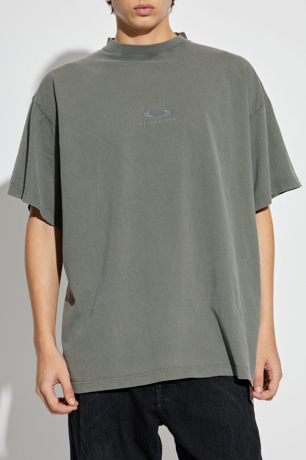 Balenciaga GREY T-shirt with logo 3