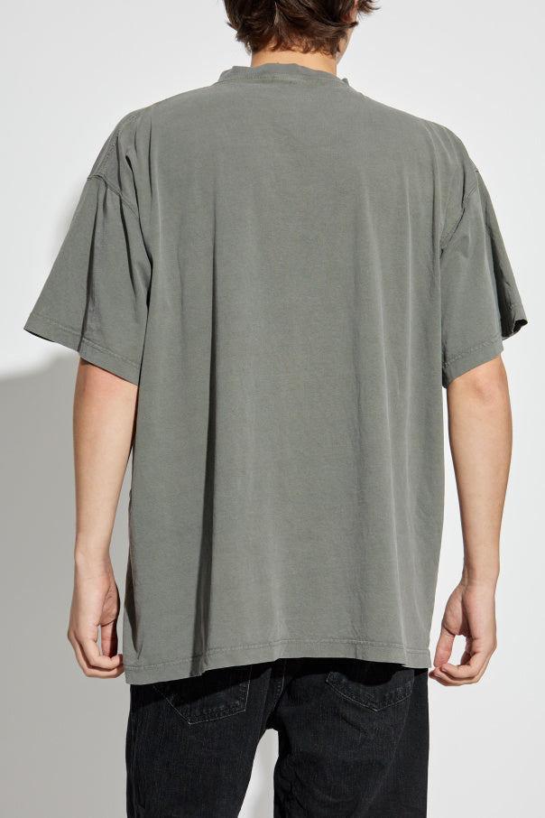 Balenciaga GREY T-shirt with logo 4
